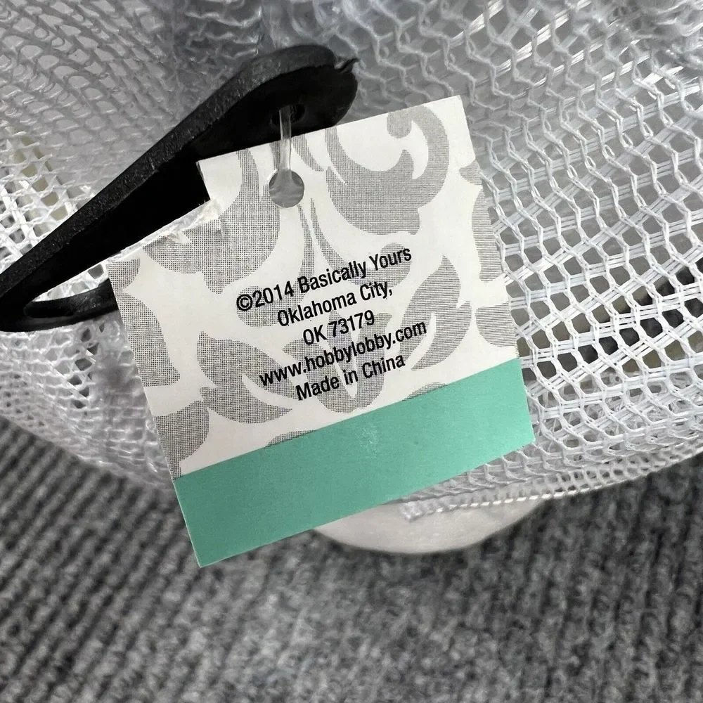 Basically Yours Mens Trucker Hat Gray White Cap Mesh Back 2014 Driver‎ Sport NWT